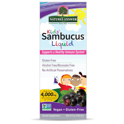 Vlierbessen Extract voor Kinderen – Sambucus 120 ml - Nature's Answer - SuperfoodShop