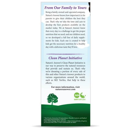 Vlierbessen Extract voor Kinderen – Sambucus 120 ml - Nature's Answer - SuperfoodShop