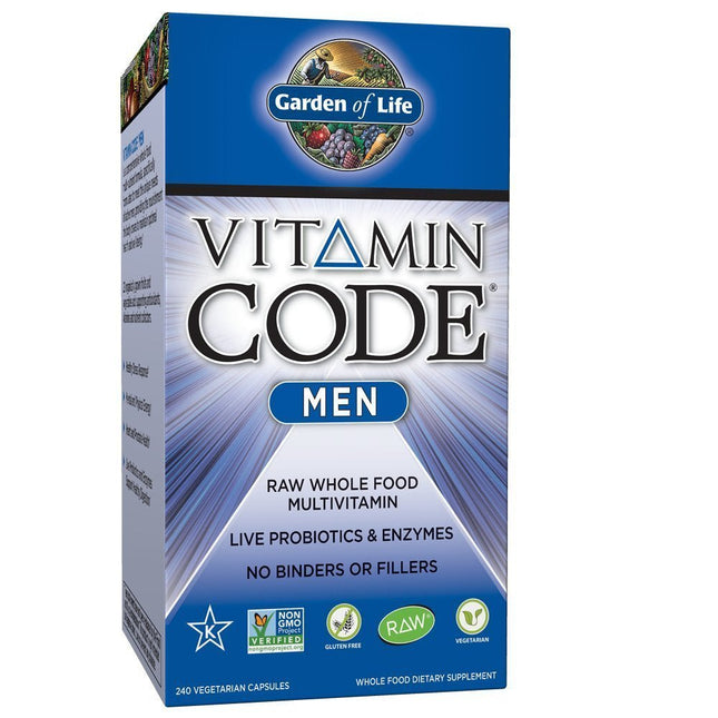 The Vitamin Code Men – Natuurlijke Multivitamine uit Voeding (240 capsules) - Garden of Life - SuperfoodShop