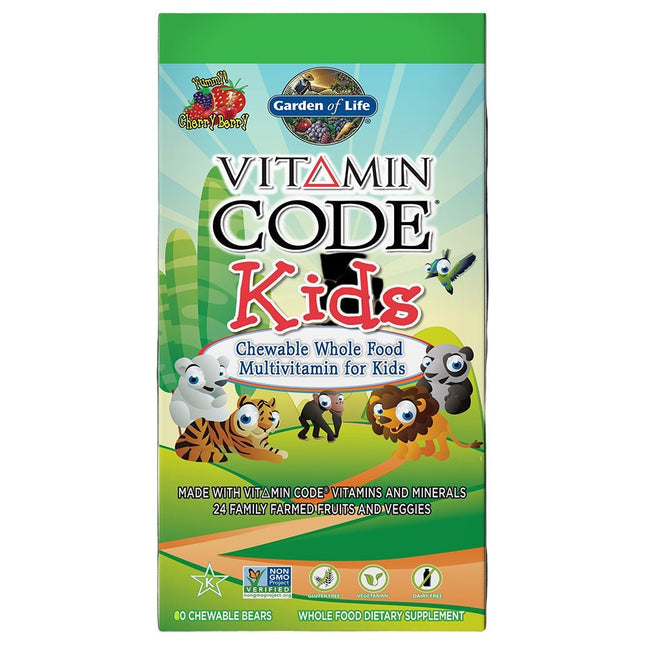 The Vitamin Code Kids – Biologische Multivitaminen voor Kinderen (30 kauwtabletten) - Garden of Life - SuperfoodShop