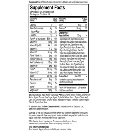 The Vitamin Code Kids – Biologische Multivitaminen voor Kinderen (30 kauwtabletten) - Garden of Life - SuperfoodShop
