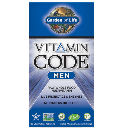 The Vitamin Code Men – Natuurlijke Multivitamine uit Voeding (120 capsules) - Garden of Life - SuperfoodShop