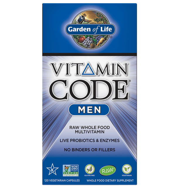 The Vitamin Code Men – Natuurlijke Multivitamine uit Voeding (120 capsules) - Garden of Life - SuperfoodShop