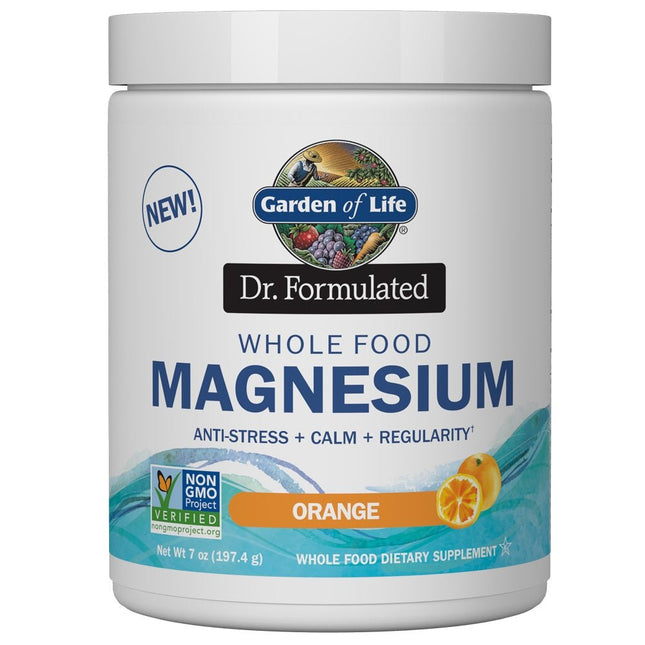 Dr. Formulated Whole Food Magnesium Orange (197,4g) - Garden of Life - SuperfoodShop