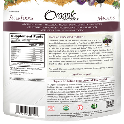 Organic Maca X - 6 Powder - Superfoodshop - SuperfoodShop