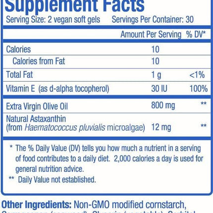 BioAstin Supreme Astaxanthin 6mg – 100% Natuurlijke Carotenoïde uit Hawaii - Nutrex Hawaii - SuperfoodShop