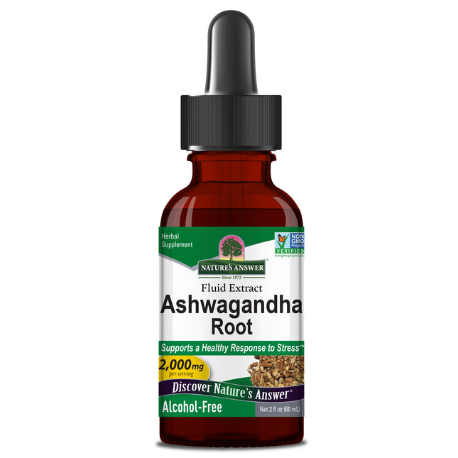 Ashwagandha Extract – Alcoholvrij & Plantaardig (30 ml) - Nature's Answer - SuperfoodShop