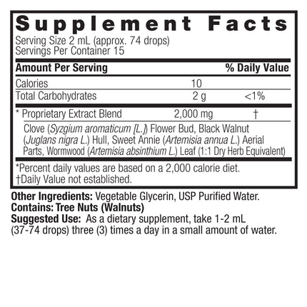 Zwarte Walnoot Tinctuur met Absintalsem – Alcoholvrij Kruidenextract (30 ml) - Nature's Answer - SuperfoodShop
