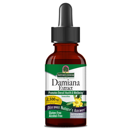 Damiana Extract – Alcoholvrij Vloeibaar Kruidenextract 30 ml - Nature's Answer - SuperfoodShop