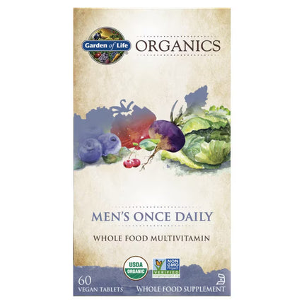 Organics Men's Once Daily - Bio-Multivitamin für Männer - 60 Tabletten