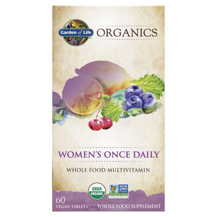 Organics Women’s Once Daily – Biologische Multivitamine voor Vrouwen (30 tab)