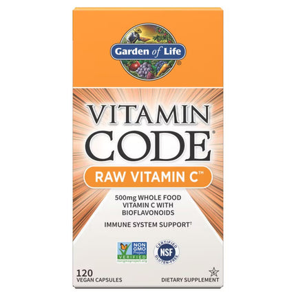 Vitamin Code RAW Vitamin C - 500 mg from Whole Food - 120 gélules