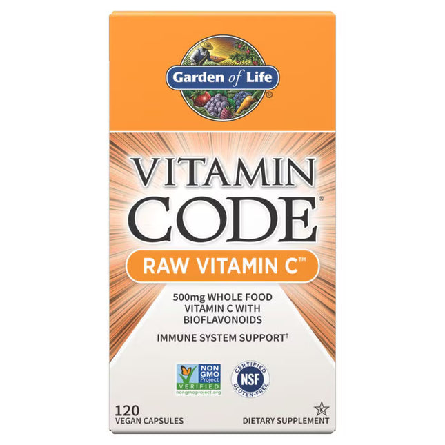 Vitamin Code RAW Vitamin C - 500 mg from Whole Food - 120 gélules