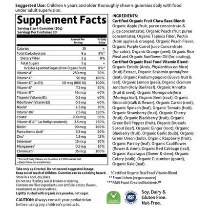 Organics Kids Multi – Biologische Multivitamine Gummies voor Kinderen (120 stuks)