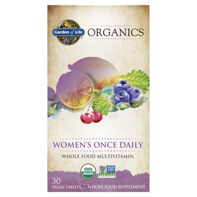 Organics Women's Once Daily - Bio-Multivitamin für Frauen (30 Tab) - 60 Tabletten