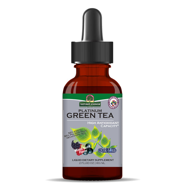 Groene Thee Extract – Alcoholvrij & EGCG - gestandaardiseerd (50 ml) - Nature's Answer - SuperfoodShop