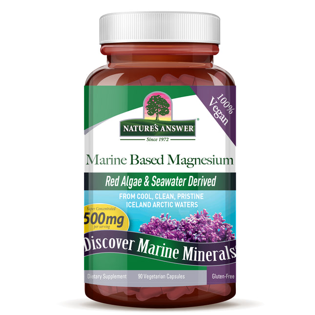 Marine Based Magnesium 500 mg - Natuurlijke Magnesium uit Aquamin® (90 capsules) - Nature's Answer - SuperfoodShop