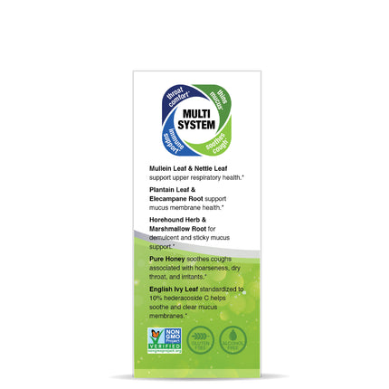 Mullein - X™ Multi System Hoestsiroop – Met Koningskaars & Honing (120ml) - Nature's Answer - SuperfoodShop