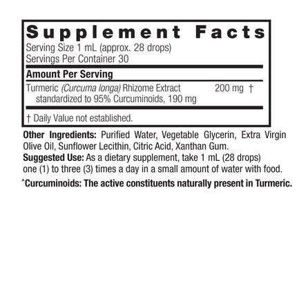 Turmeric - 3 Kurkuma Extract – Vloeibare Formule - Nature's Answer - SuperfoodShop
