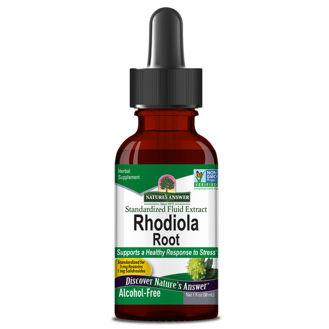 Rhodiola extract Druppels - Alcoholvrij - Nature's Answer - SuperfoodShop
