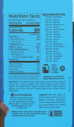 Warrior Blend Proteïne – 750 g - Biologisch - Sunwarrior - SuperfoodShop